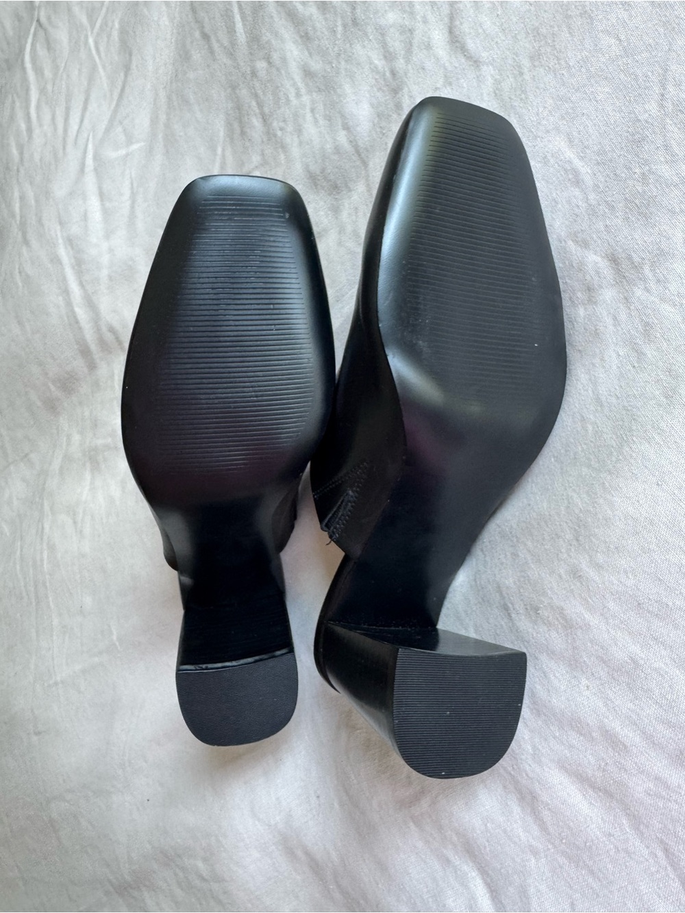 Marc Fisher black high heel mules (7.5) - Picture 5 of 5